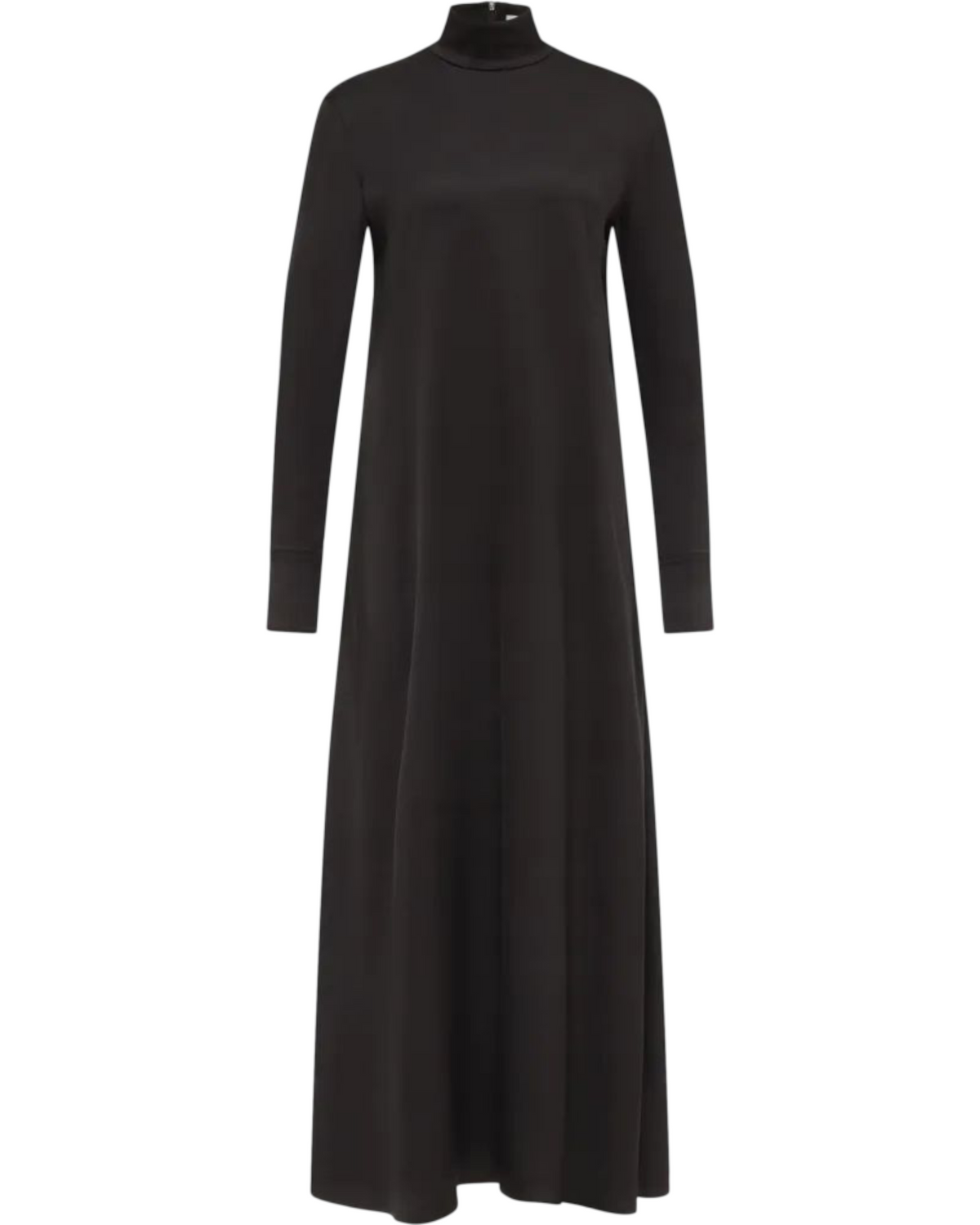 Μάξι φόρεμα με όρθιο γιακά από σατέν NAINEN