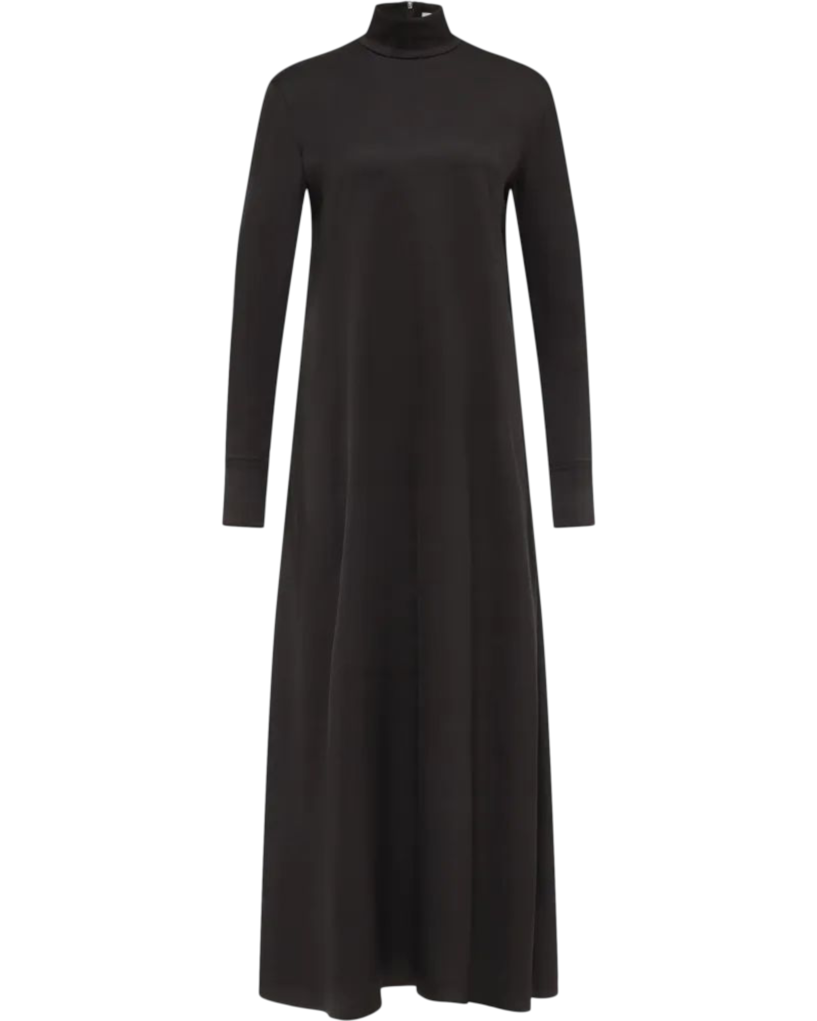 Μάξι φόρεμα με όρθιο γιακά από σατέν NAINEN