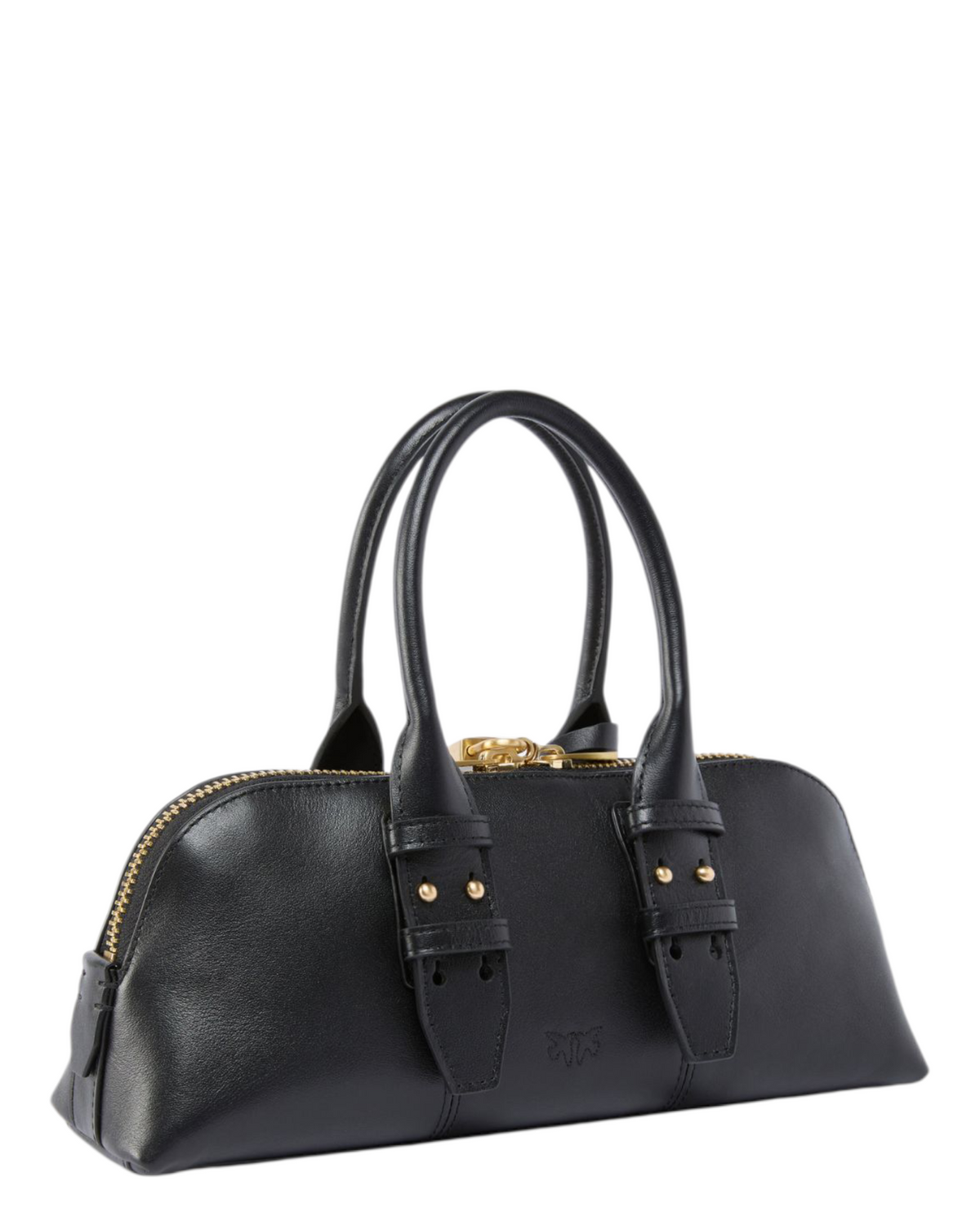 Μικρή δερμάτινη τσάντα BOWLING BAG BAGUETTE