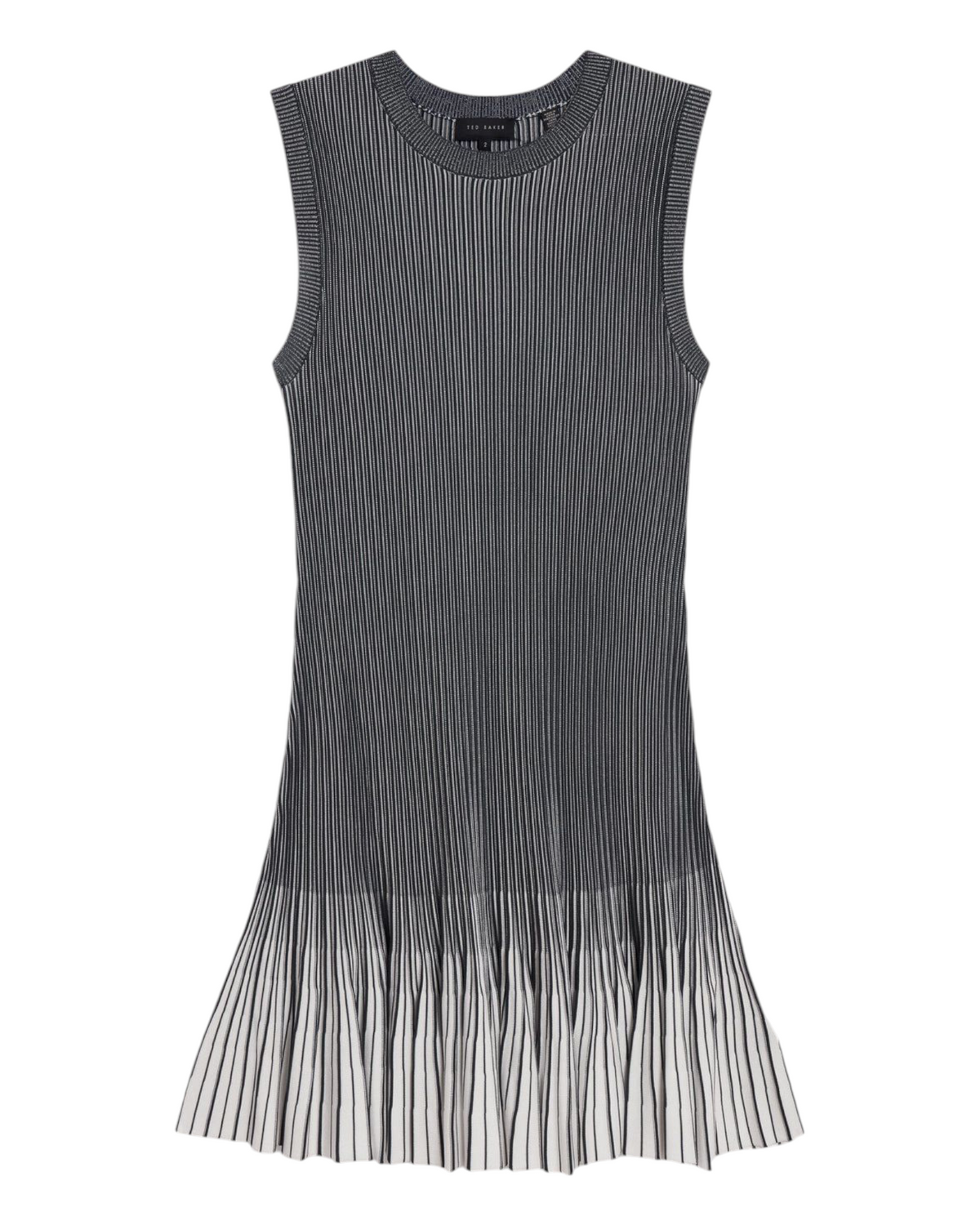 Ριμπ Φόρεμα με Ombre Εφέ LILYO