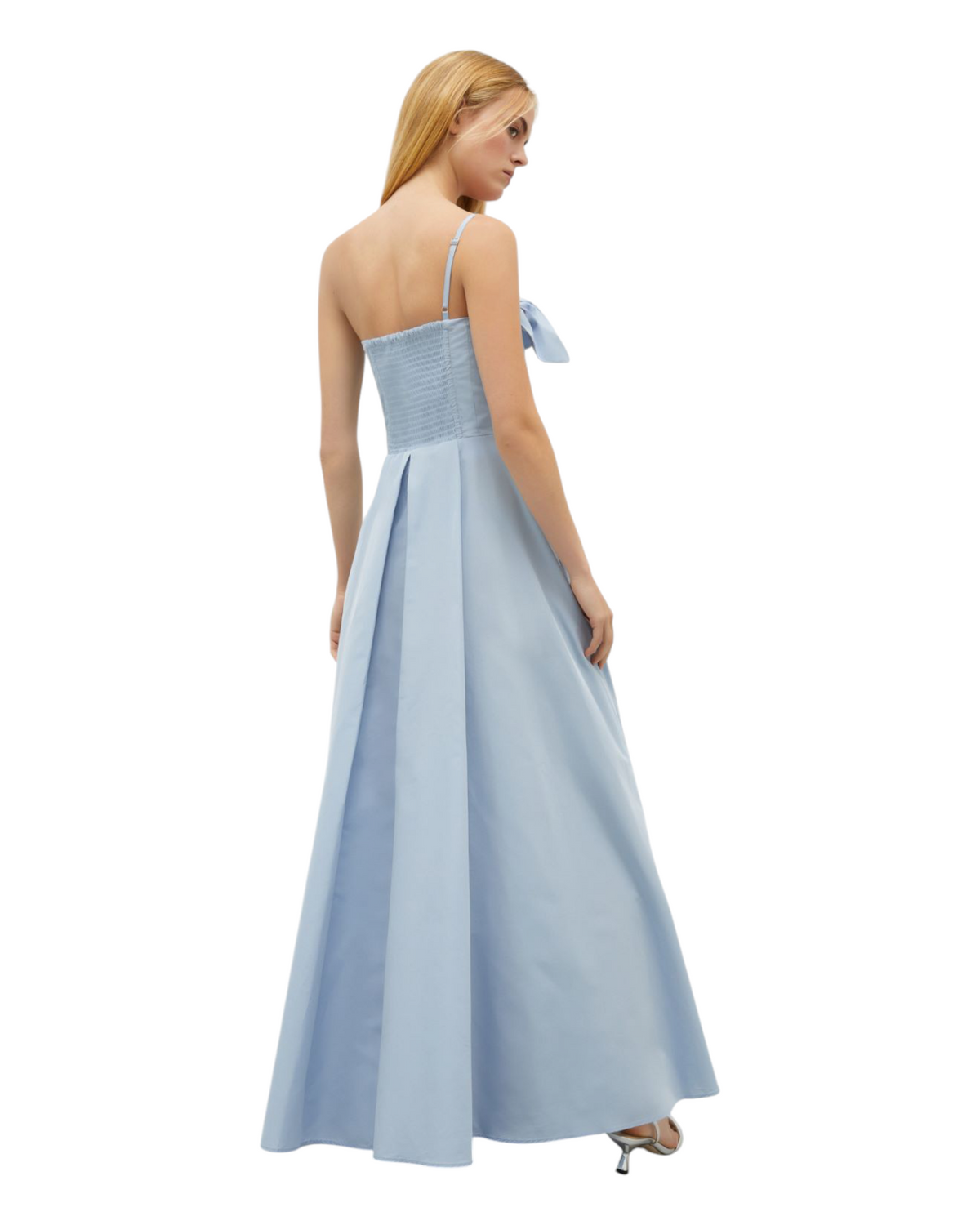 Φόρεμα σε Ταφτά Azzurro 03