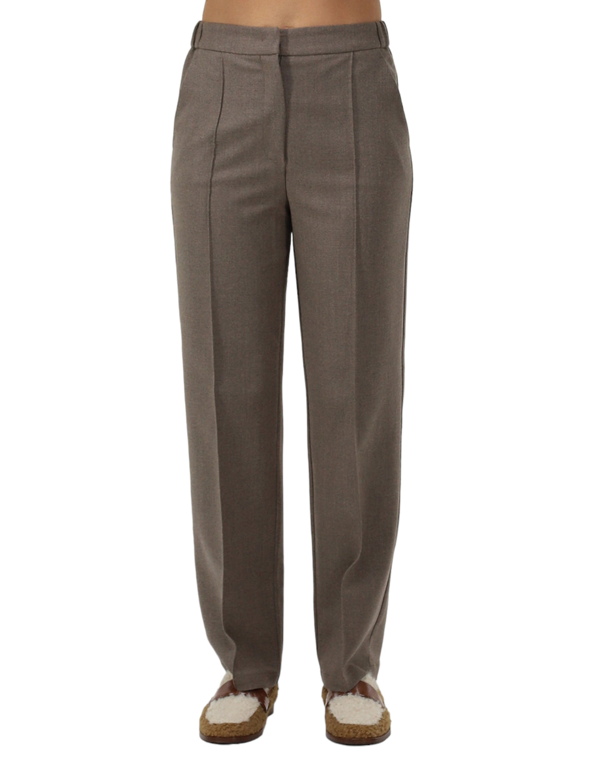 Παντελόνι ψηλόμεσο με πιέτες NATIVE