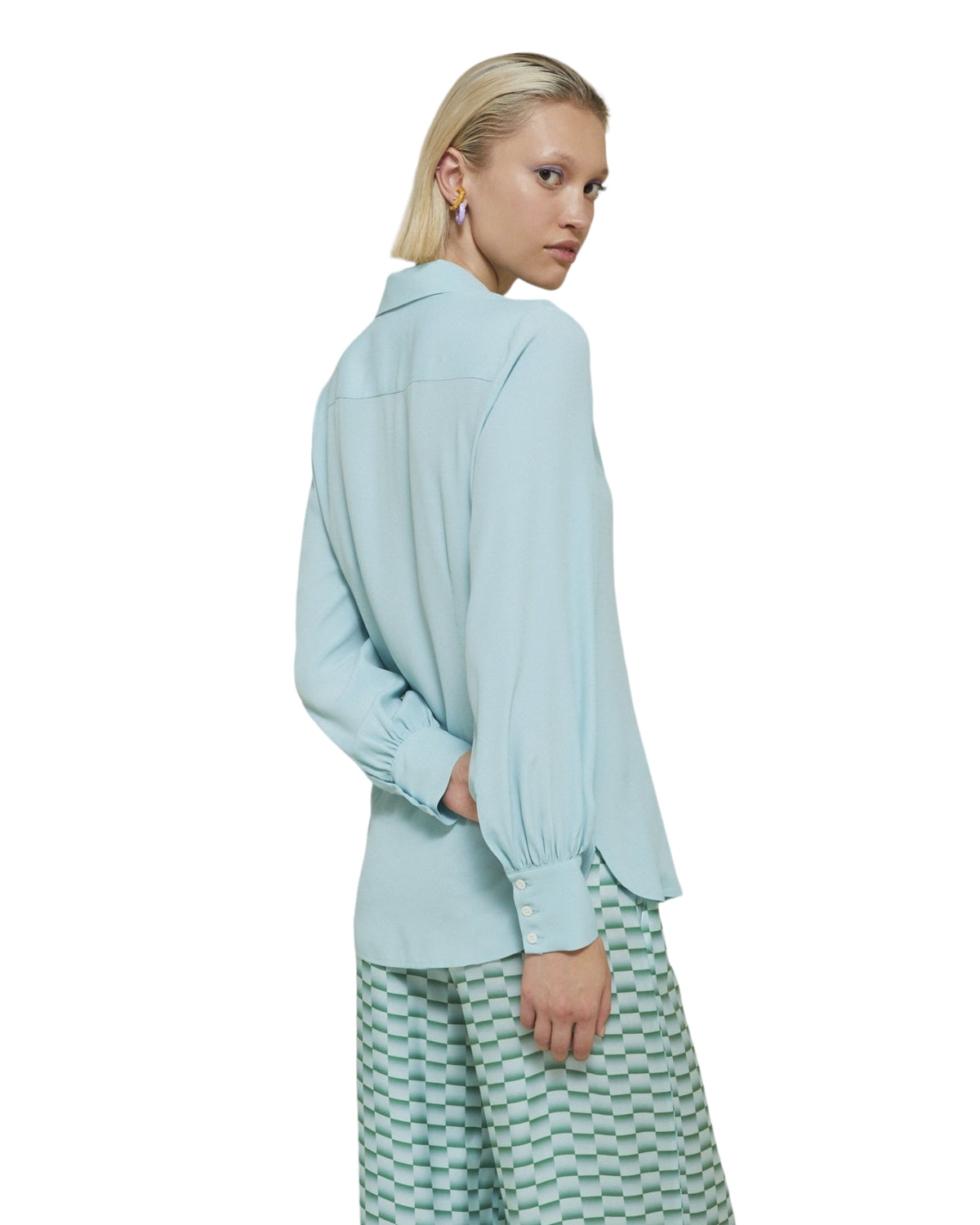 Πουκάμισο μεταξωτό με γιακά