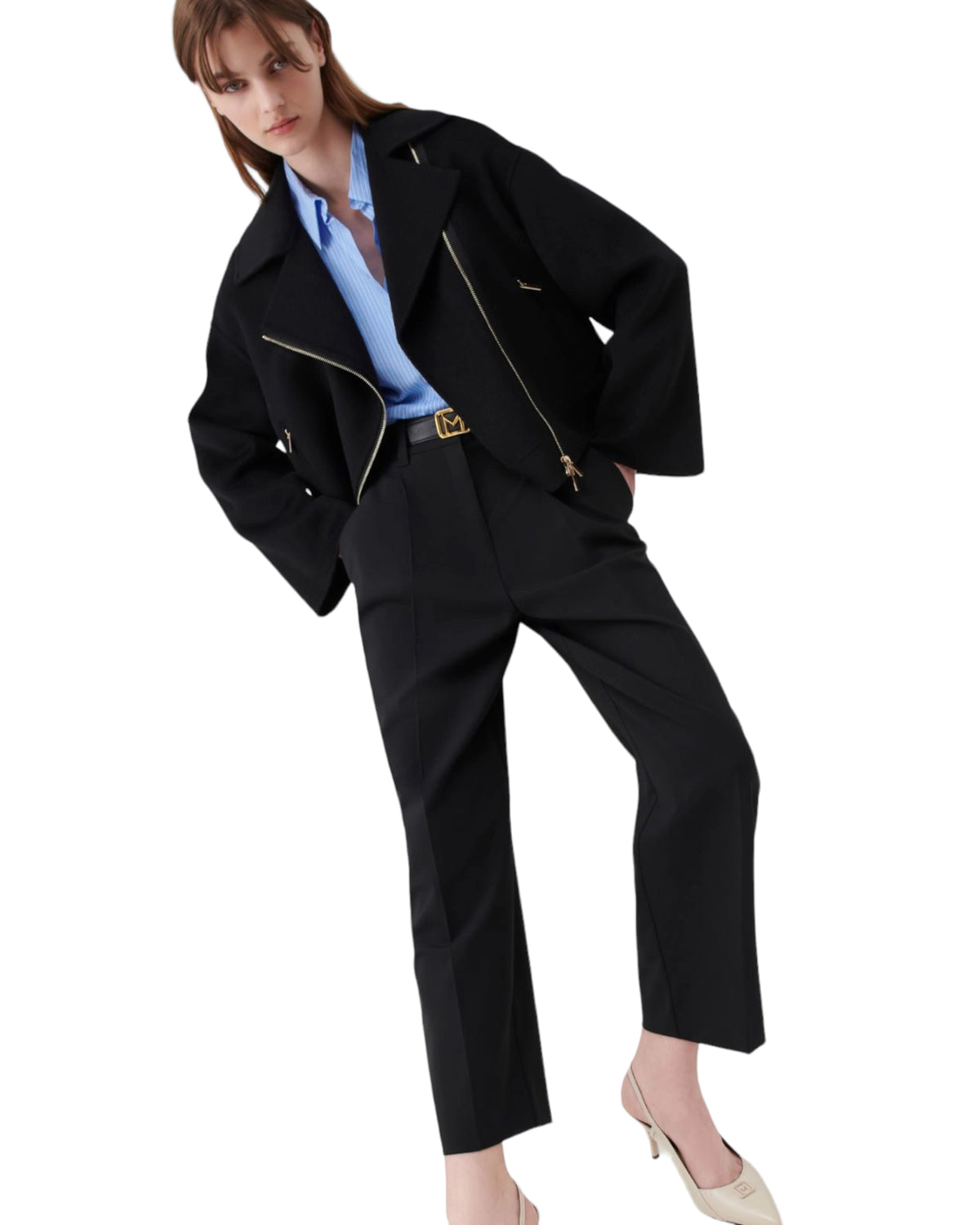 Παντελόνι ψηλόμεσο μάλλινο SBARCO