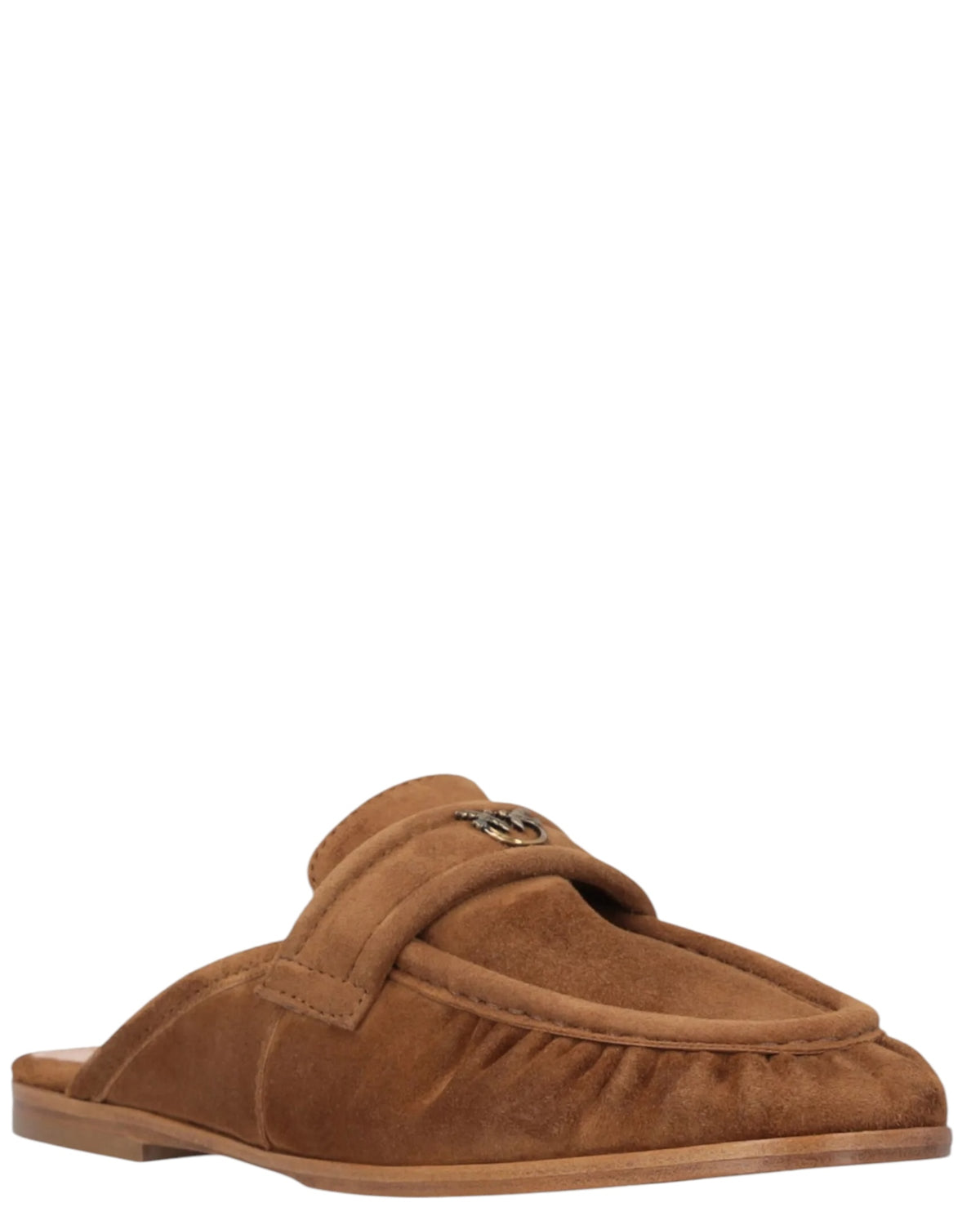 Mules δερμάτινες με suede υφή NATY 03