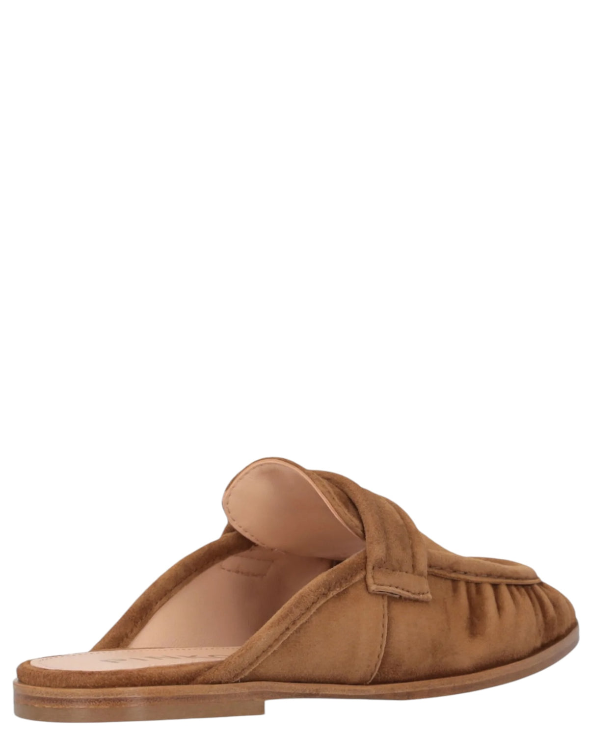 Mules δερμάτινες με suede υφή NATY 03