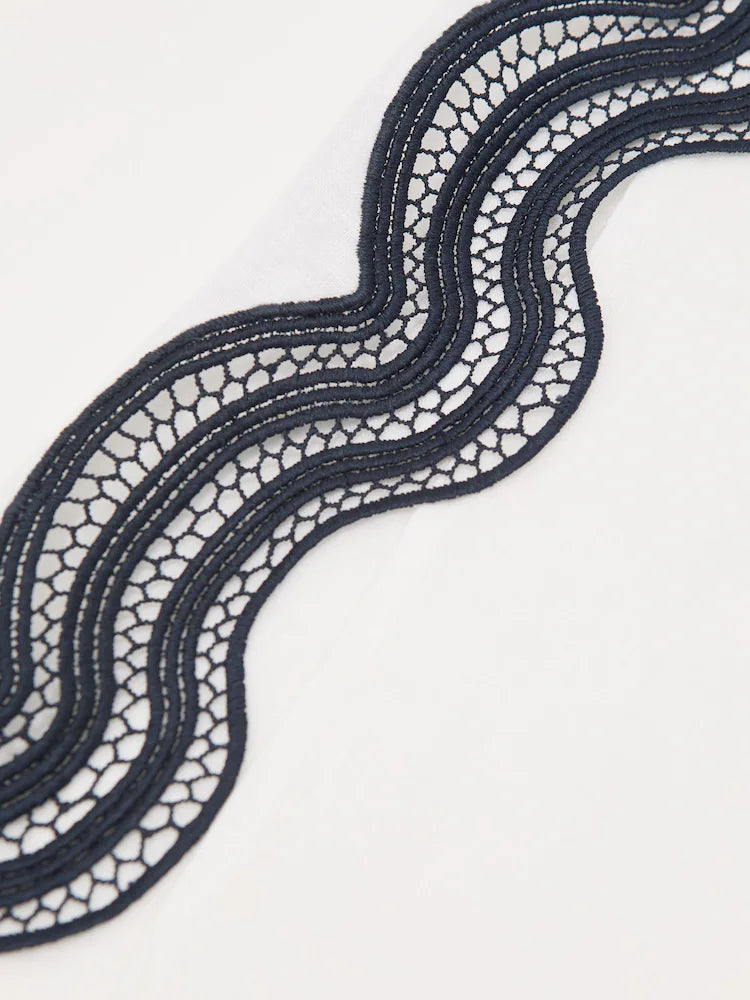 Παντελόνι λινό με σκίσιμο στα πλαϊνά FARAH