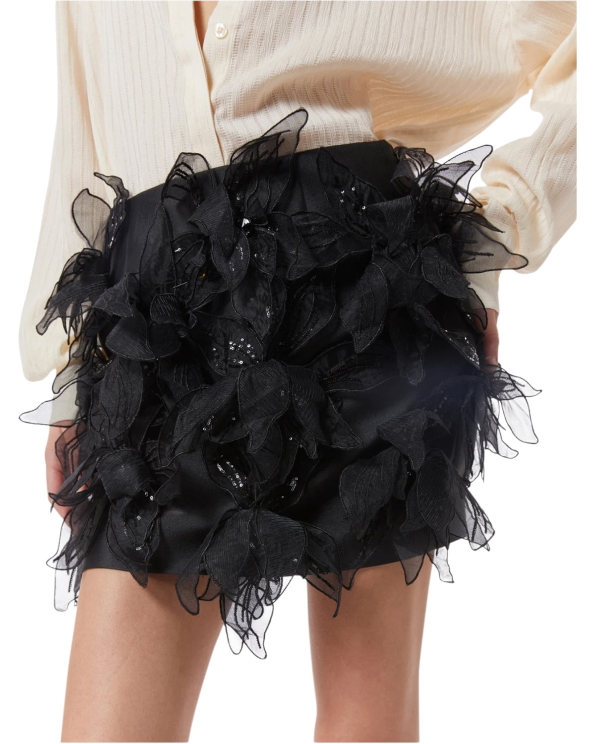 Φούστα Mini με ιδιαίτερες λεπτομέρειες INTRIS