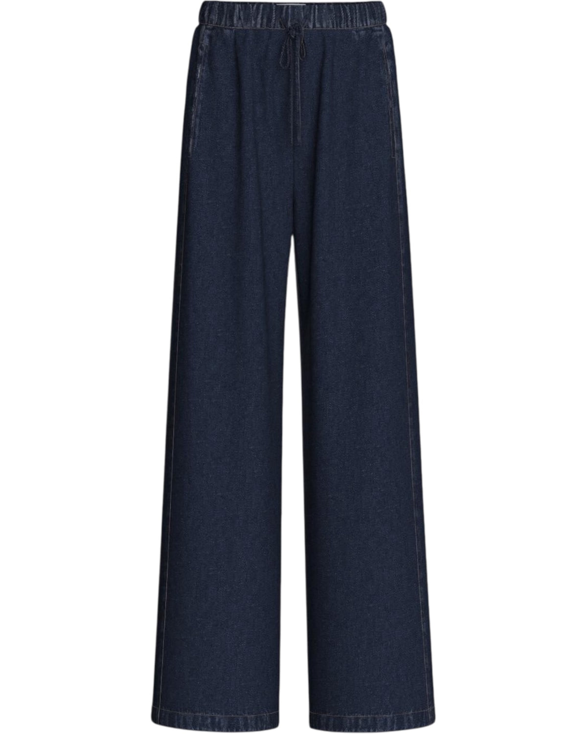 Wide leg τζιν παντελόνι με λάστιχο EMMTRIONFO