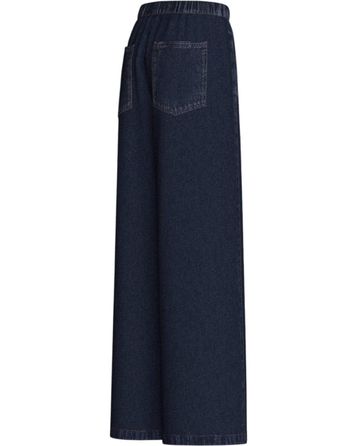 Wide leg τζιν παντελόνι με λάστιχο EMMTRIONFO