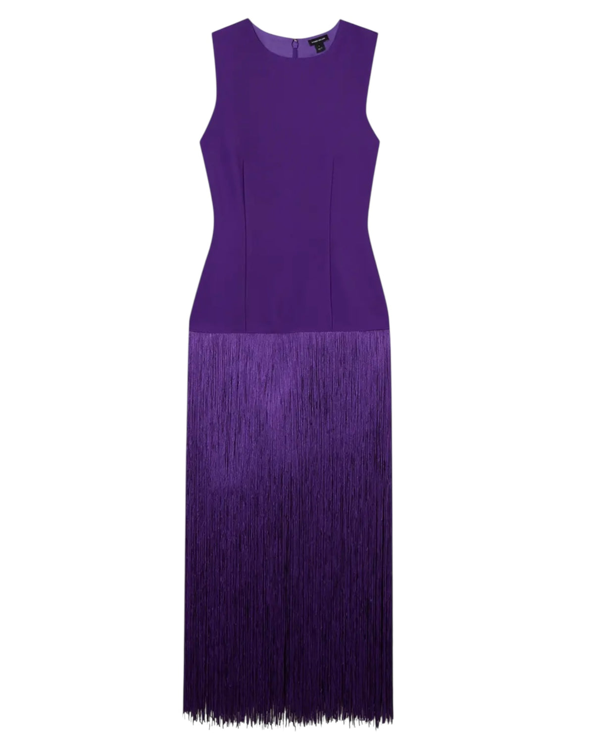 Φόρεμα με πλεκτό τελείωμα με κρόσσια