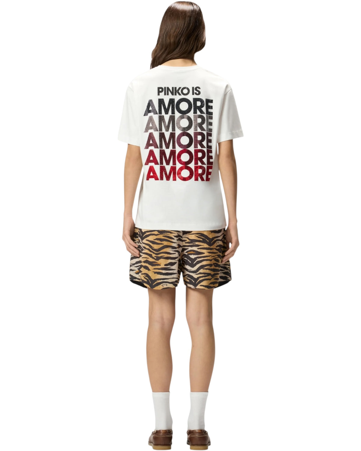 STREPITOSO T-shirt με στρας Amore