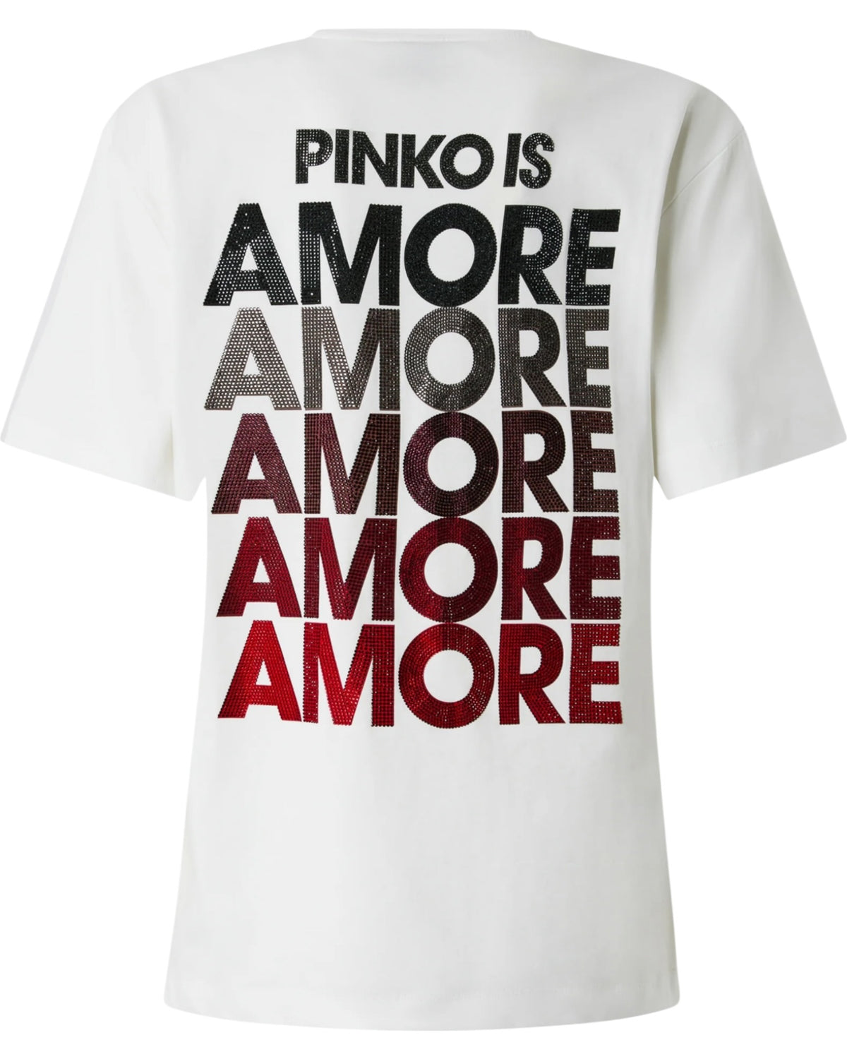 STREPITOSO T-shirt με στρας Amore