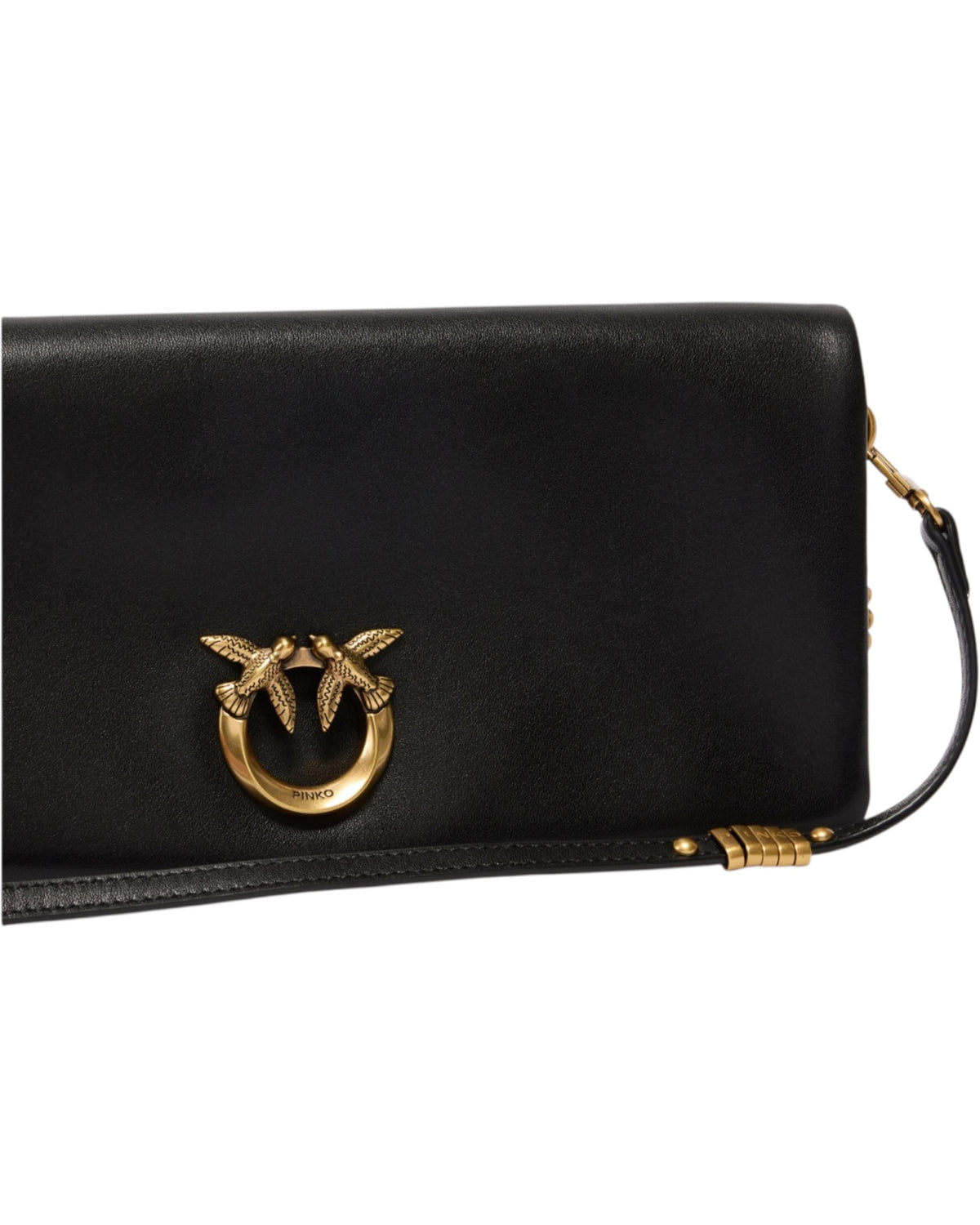 Μεσαία δερμάτινη τσάντα ώμου Love Bag Click Soft Horizontal