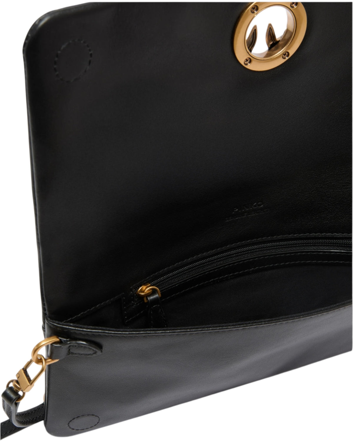 Μεσαία δερμάτινη τσάντα ώμου Love Bag Click Soft Horizontal