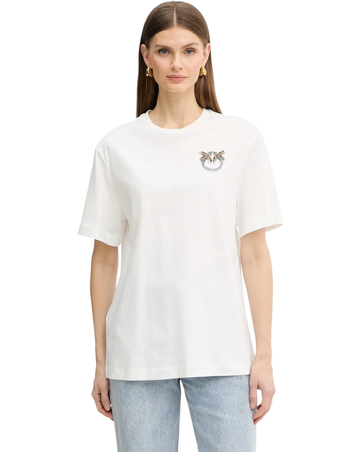 T-shirt με κέντημα STREPITOSO