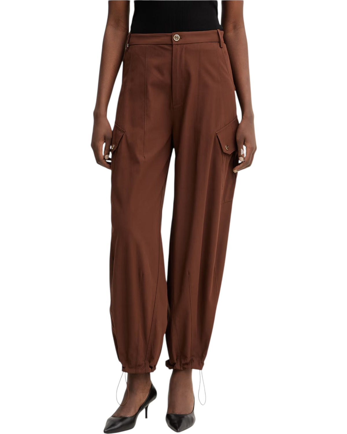 Χυτό βαμβακερό παντελόνι ROSALIN