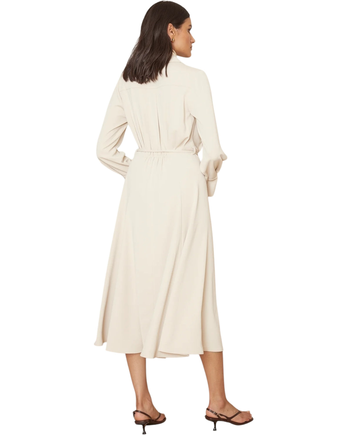 Mακρυ φόρεμα με δερμάτινες τσέπες  ACACIA