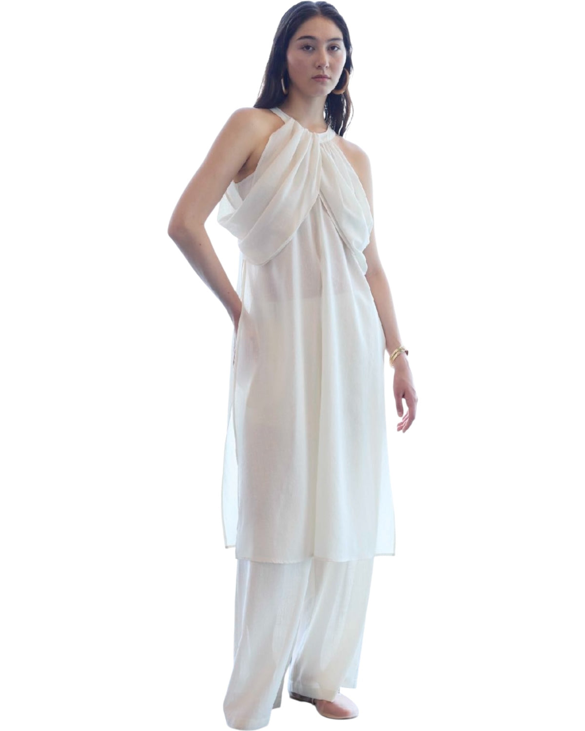 Μακρύ λινό τοπ