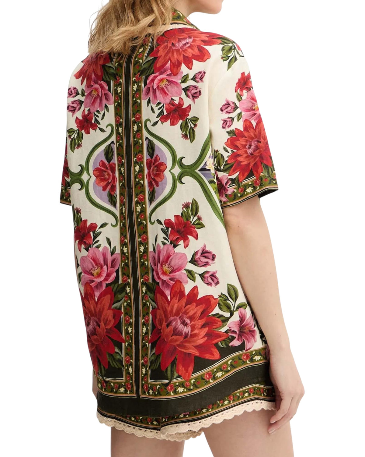 Πουκάμισο λινό floral WONDER RIO