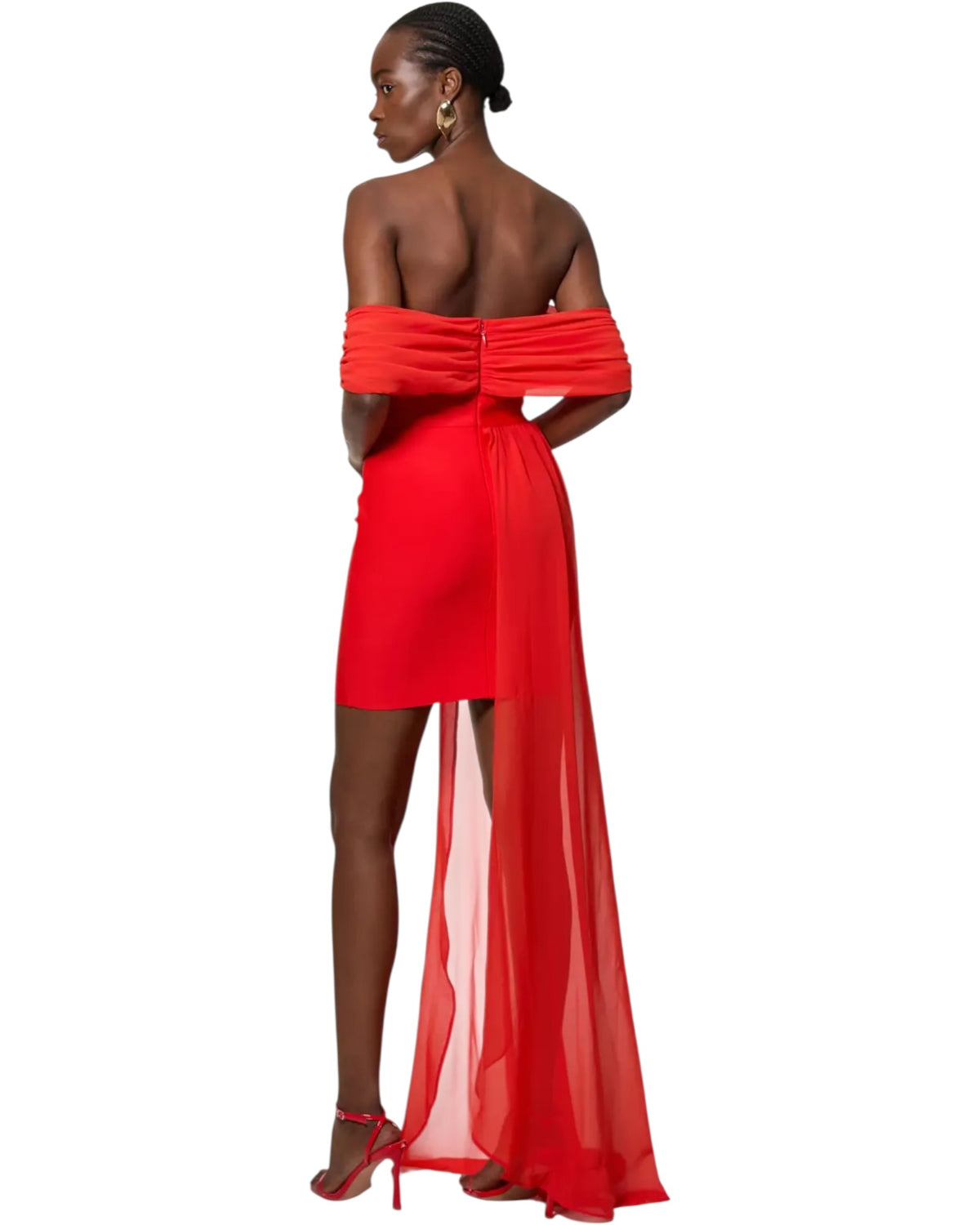 Φόρεμα με ασύμμετρο τελείωμα