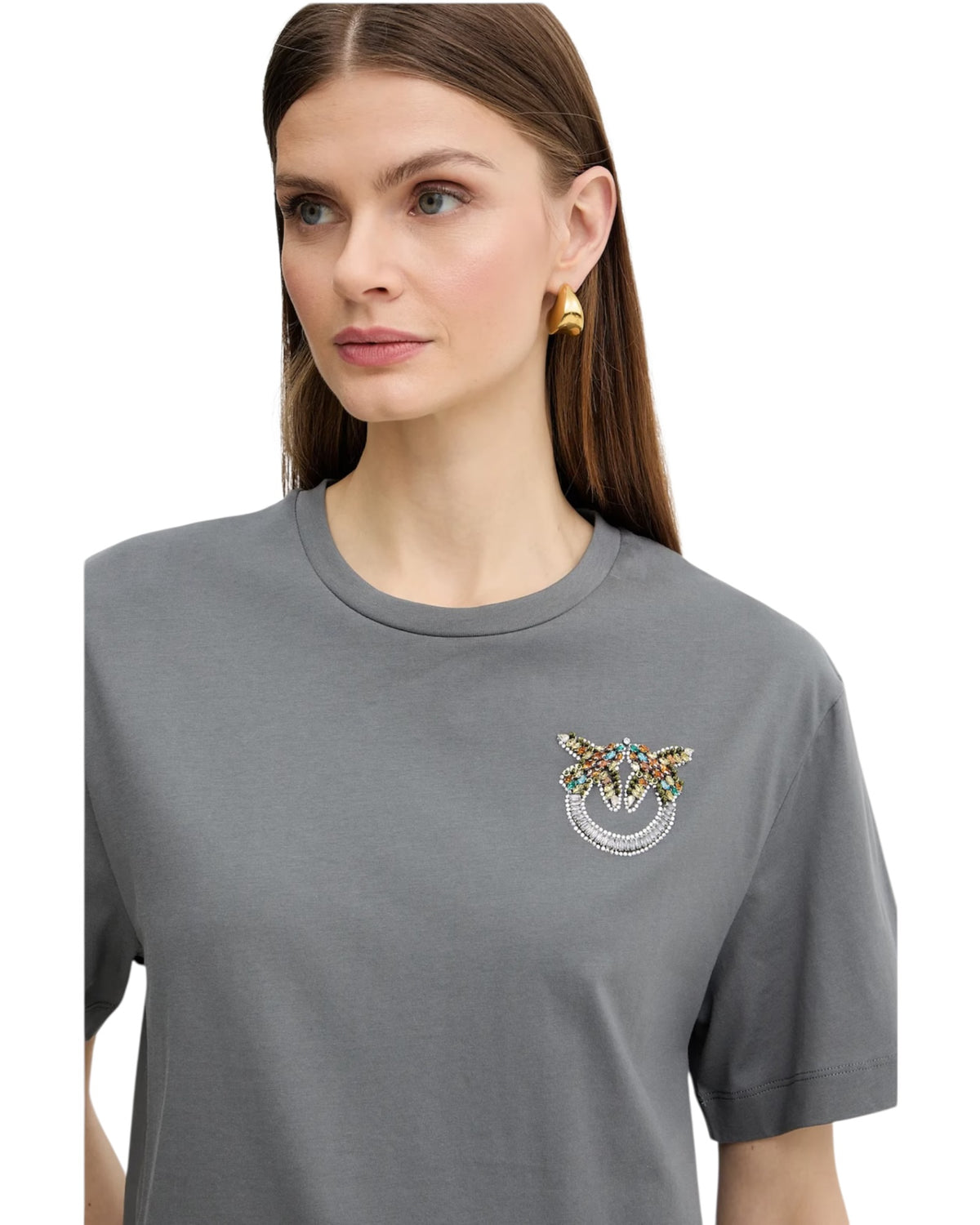 T-shirt με κέντημα STREPITOSO