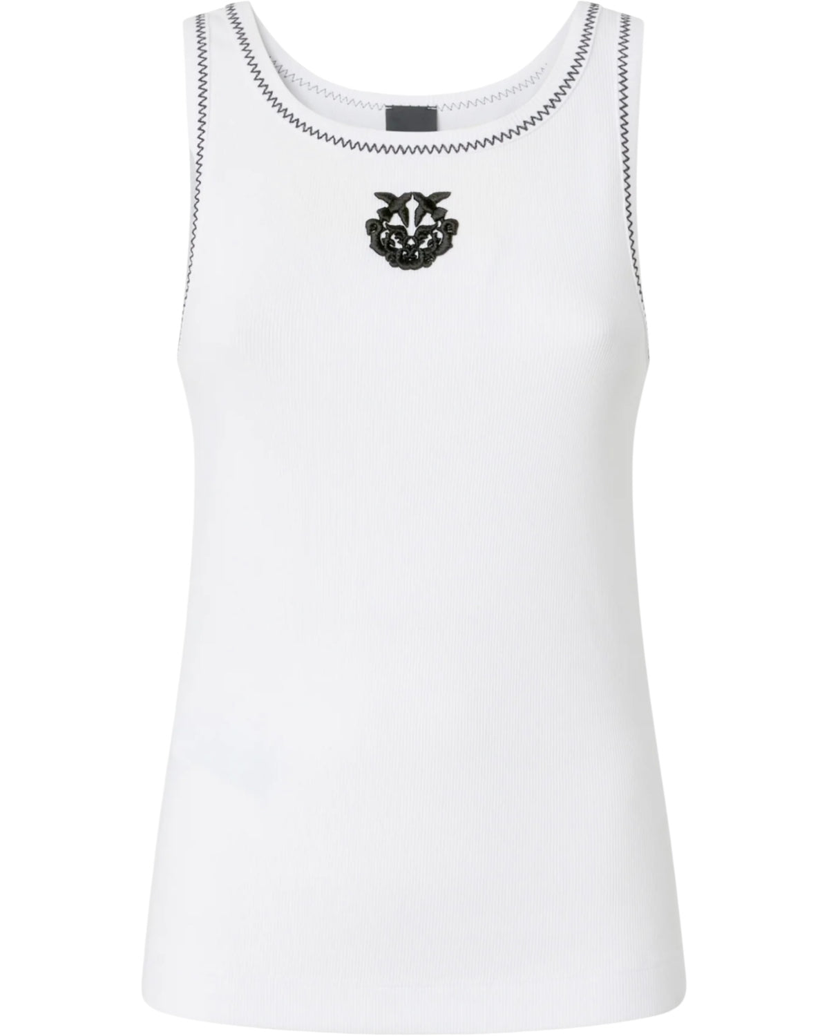 Ριμπ φανελάκι με κέντημα Love Birds BITETTO