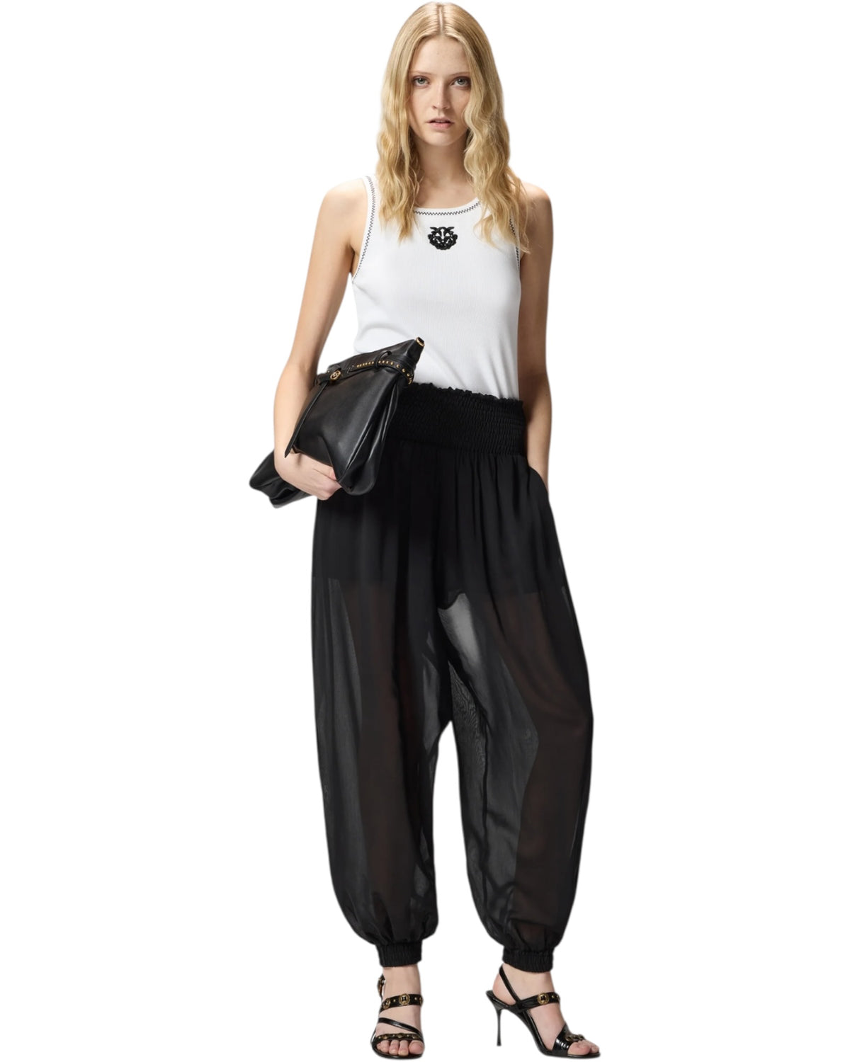 Ριμπ φανελάκι με κέντημα Love Birds BITETTO