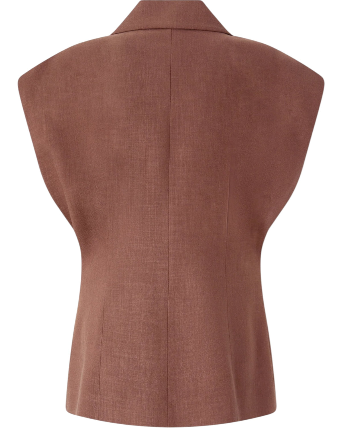 Αμάνικο μπουφάν με ρουστίκ όψη FLOELLA