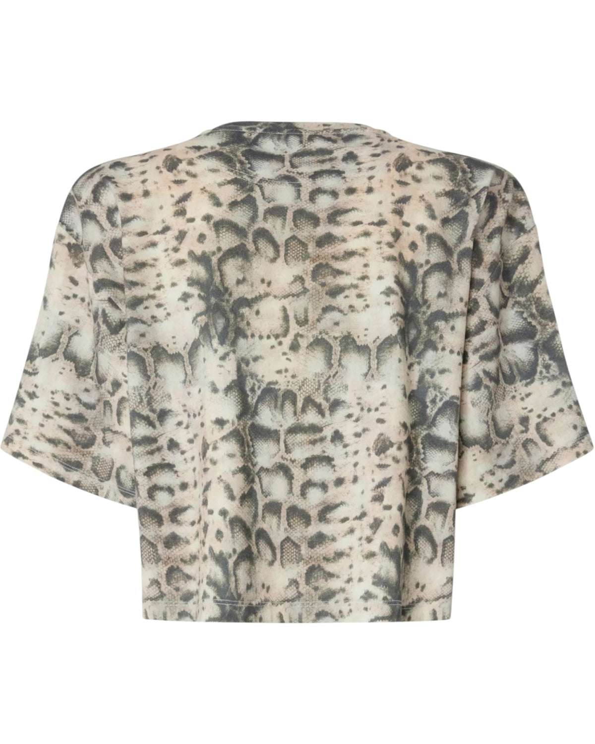 Κοντό μπλουζάκι με τύπωμα φίδι και Love Birds TERNI