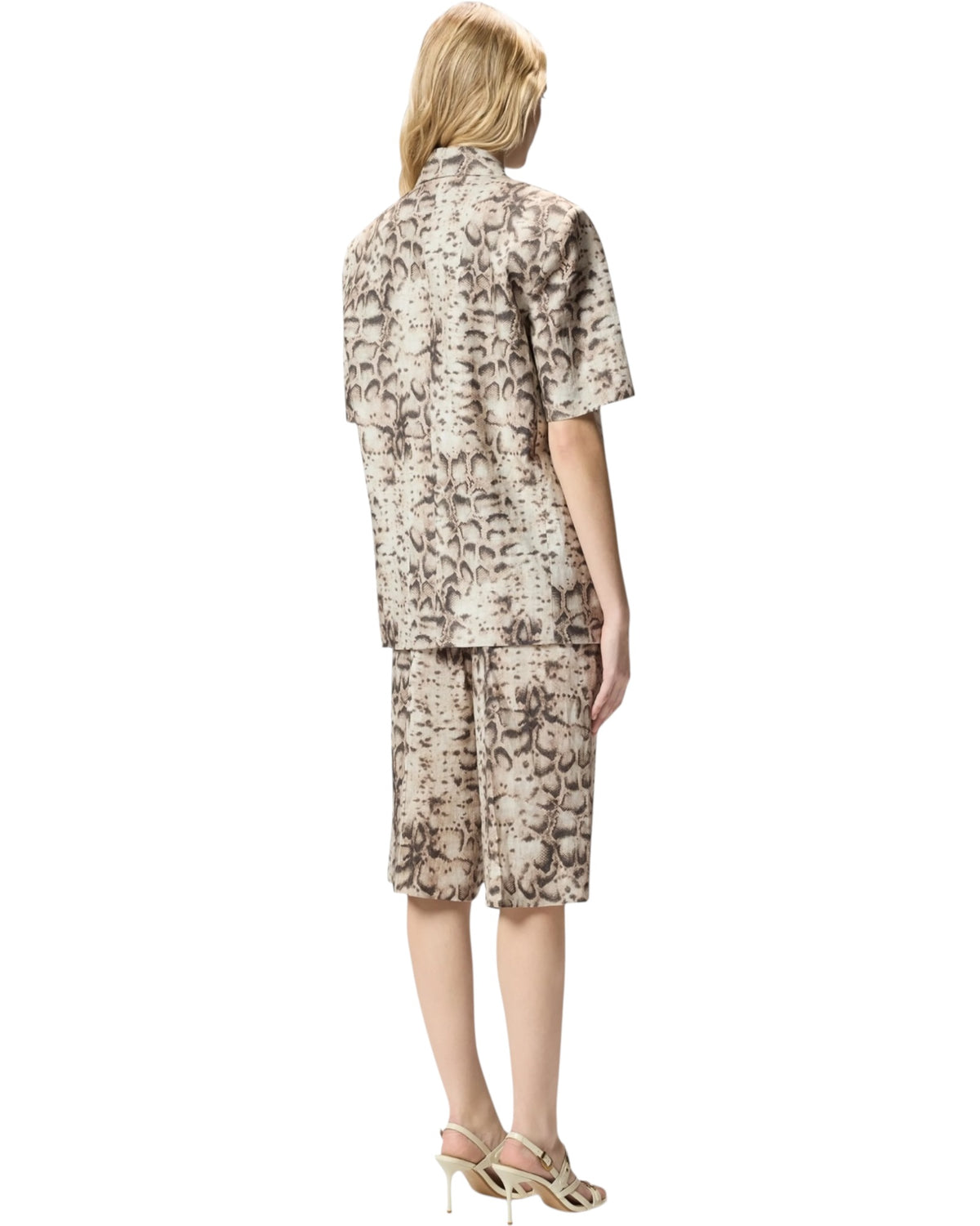 Κοντομάνικο σακάκι με μοτίβο φιδιού BRINDISI