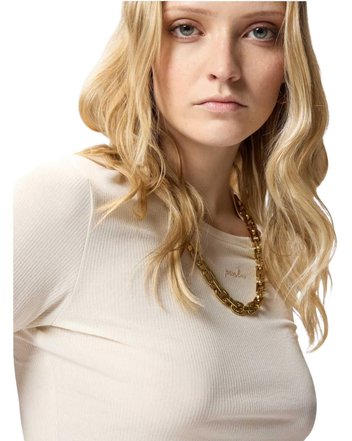 Crop top με αλυσίδα KIMBERLY