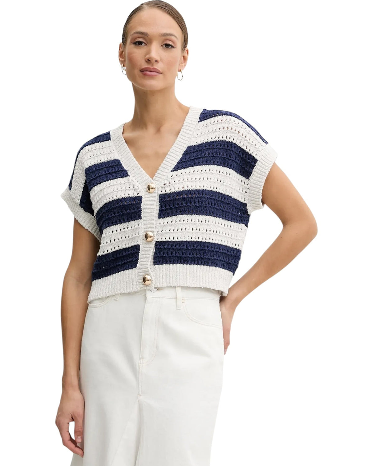 Κοντή ζακέτα σε ριγέ