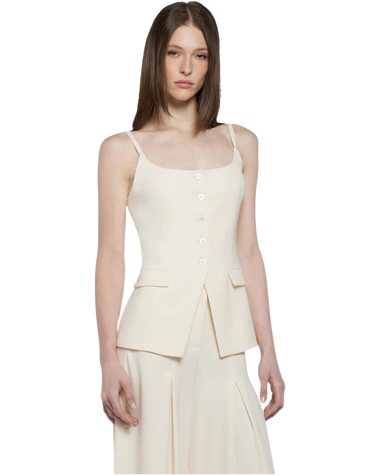 Μπλούζα σε poly cady με μπροστινά κουμπιά