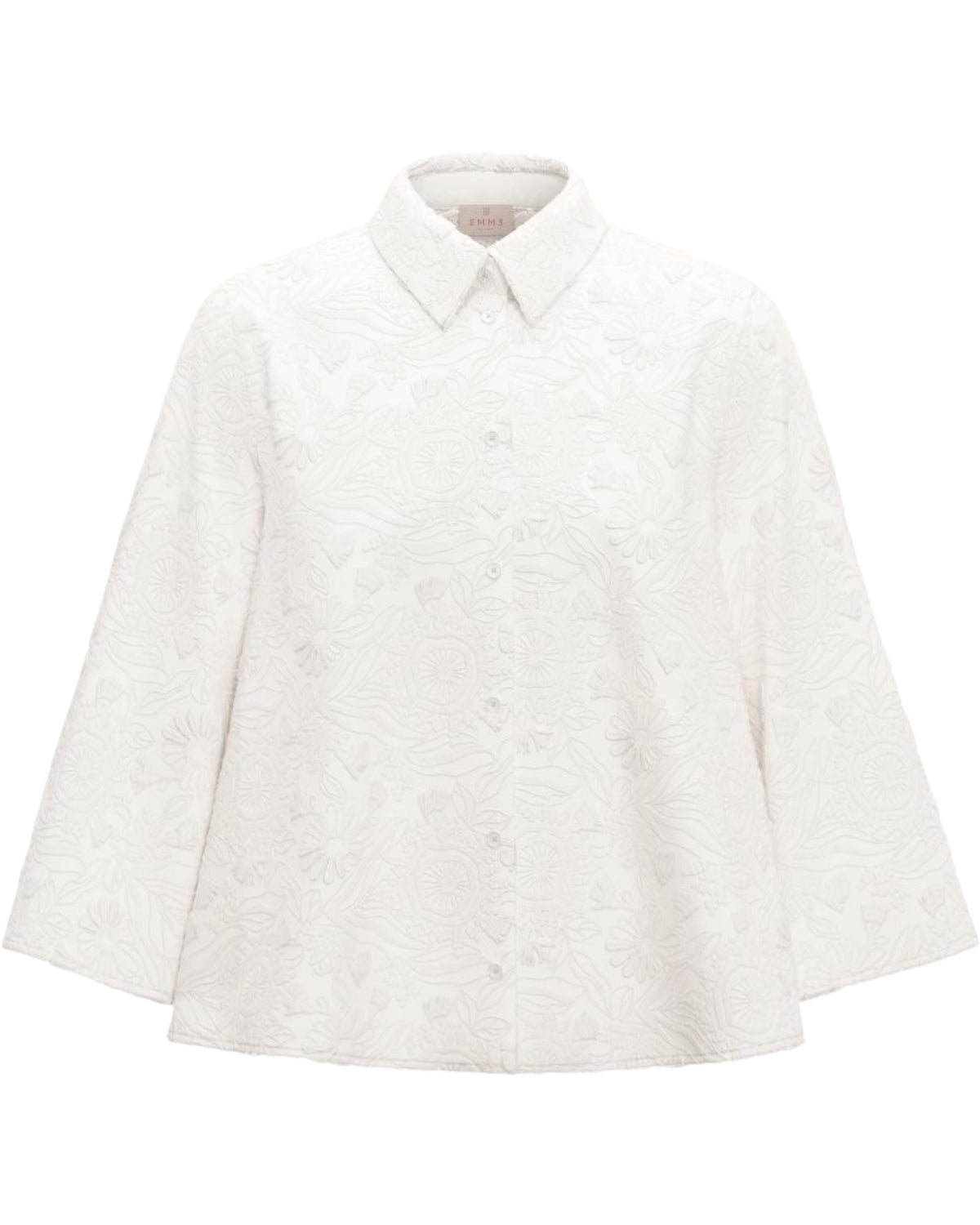 Πουκάμισο από κεντημένο ύφασμα EMMAMICO