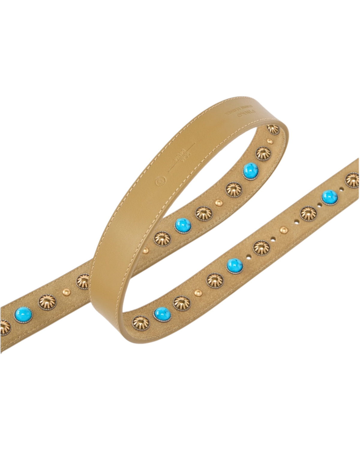 Ζώνη από σουέτ με τρουκς LOVE BERRY STUDS H3