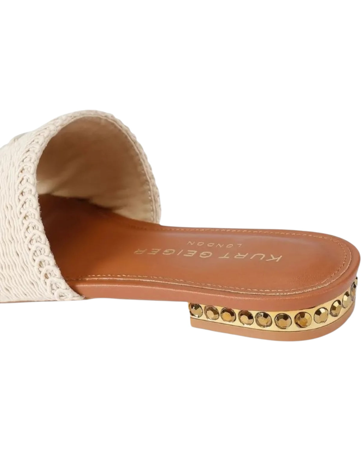 Σανδάλια με κεντημένο λογότυπο KURT WOVEN FLAT