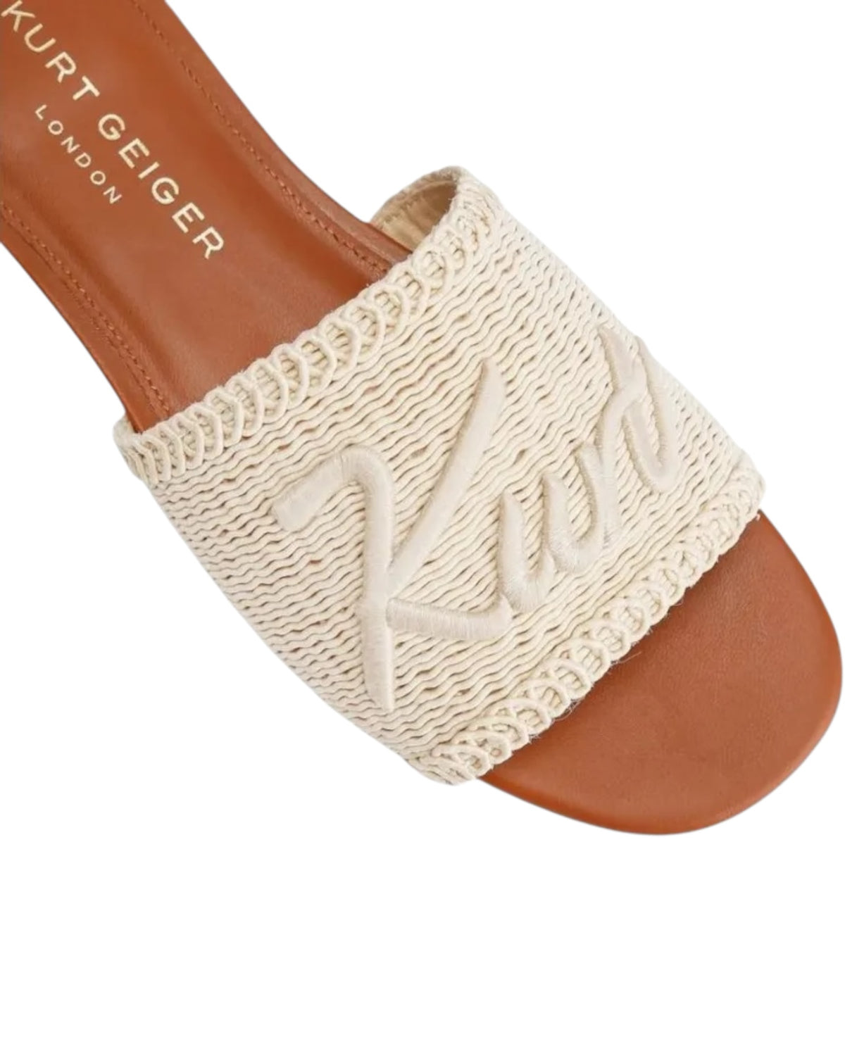 Σανδάλια με κεντημένο λογότυπο KURT WOVEN FLAT