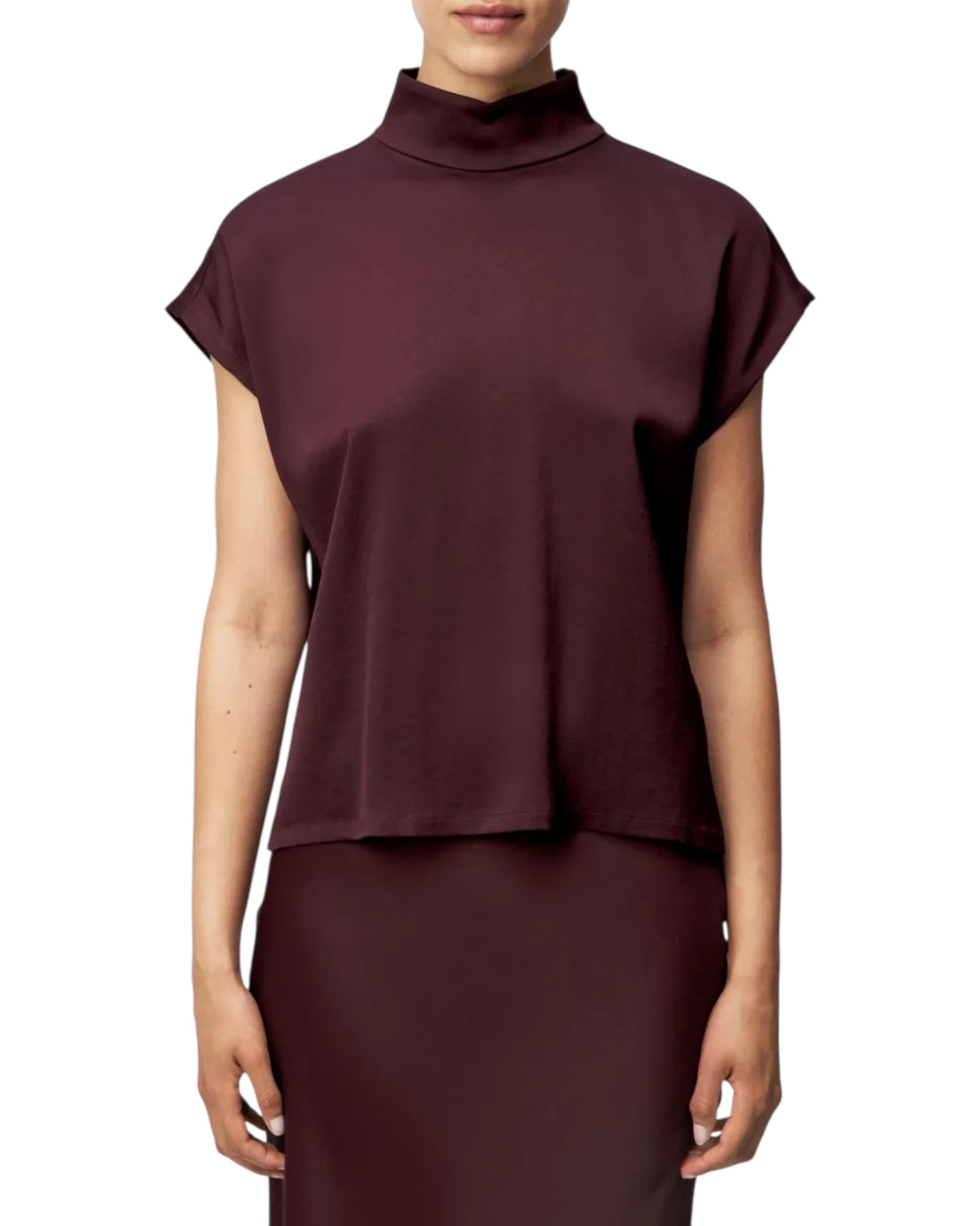 Μπλούζα πουκάμισο από σατέν ALARIA_1