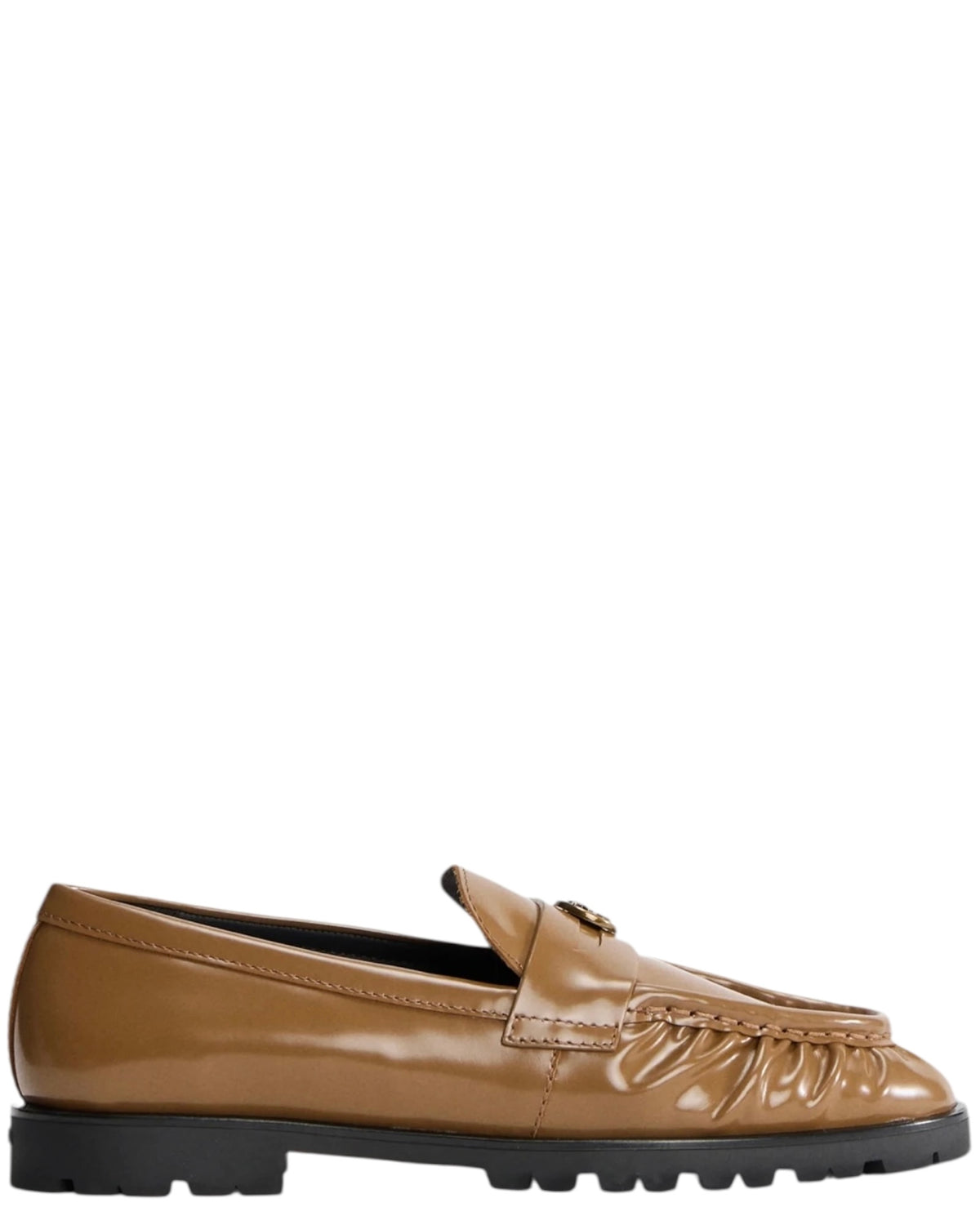 Μοκασίνια με πλισέ λογότυπο Nora 1