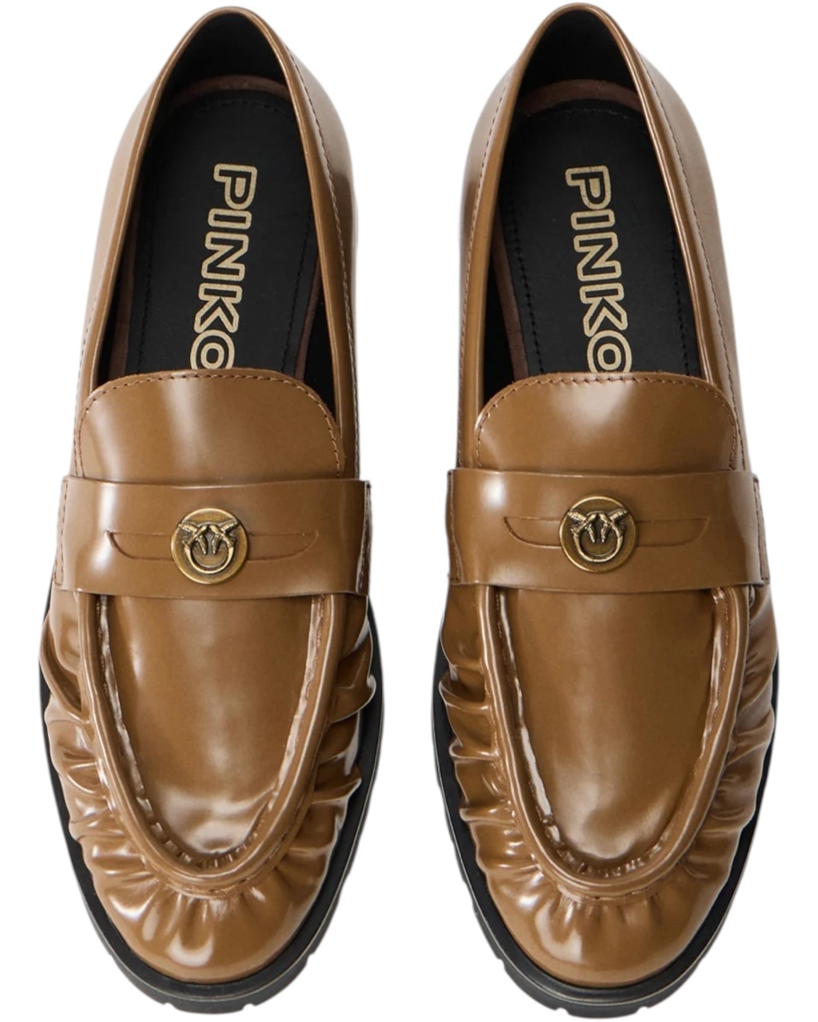 Μοκασίνια με πλισέ λογότυπο Nora 1