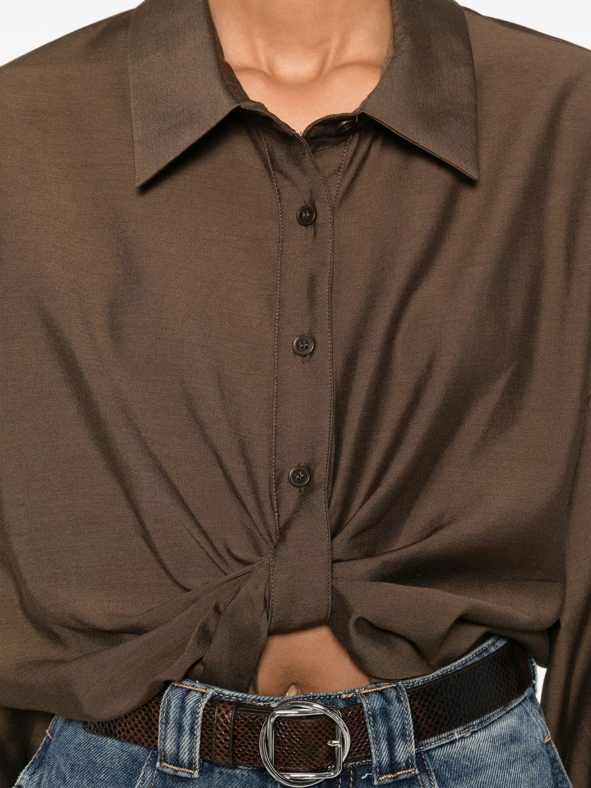 Πουκάμισο με μπροστινό κόμπο