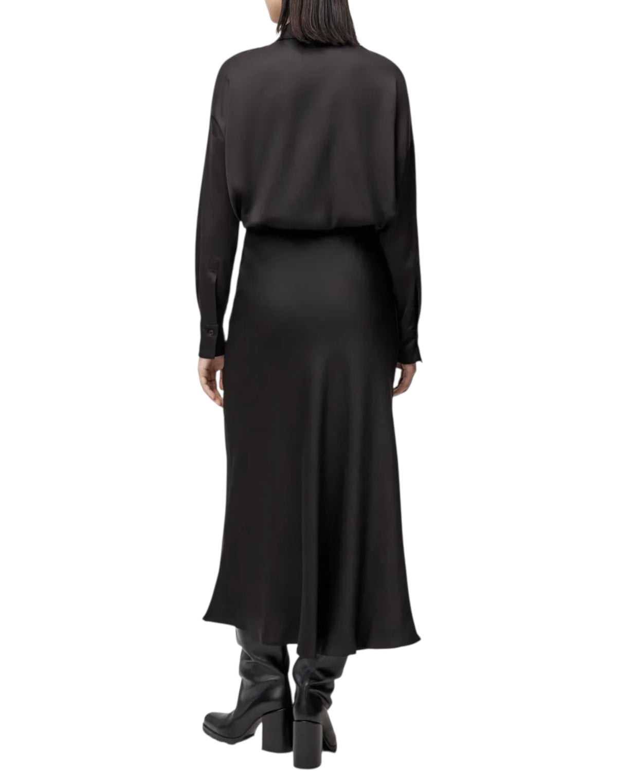 Μάξι φούστα σε σατέν NEVIDA