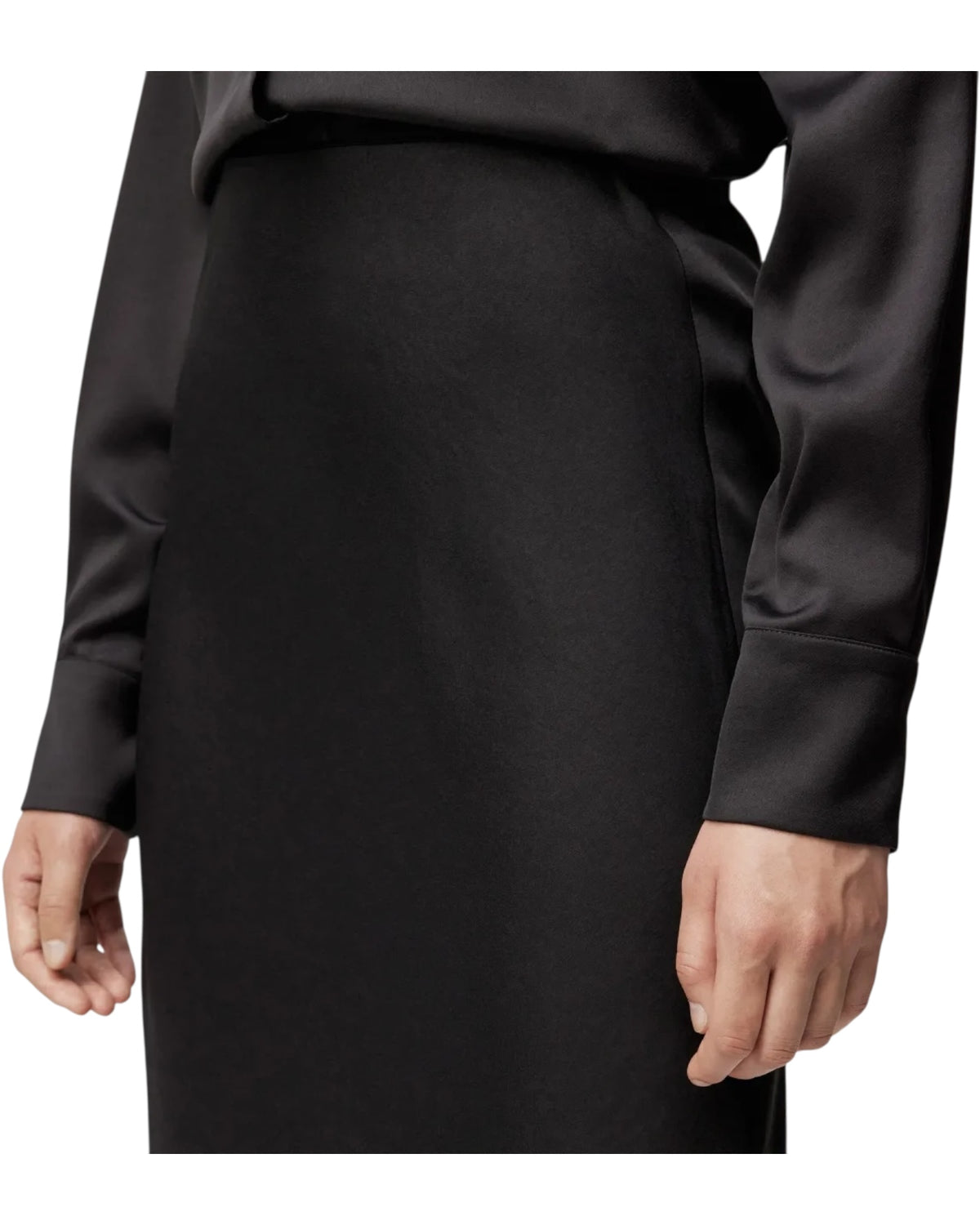 Μάξι φούστα σε σατέν NEVIDA