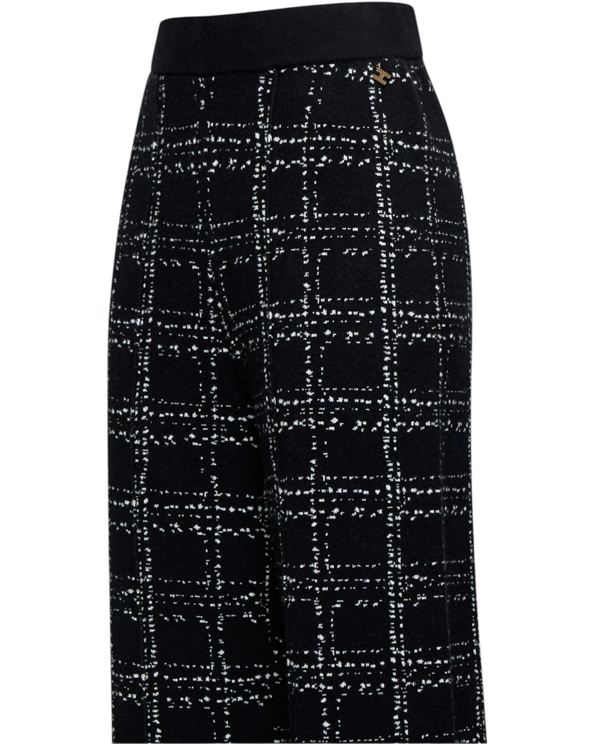 Μαύρο παντελόνι με σχέδιο σε αντίθεση HEIDDEGER