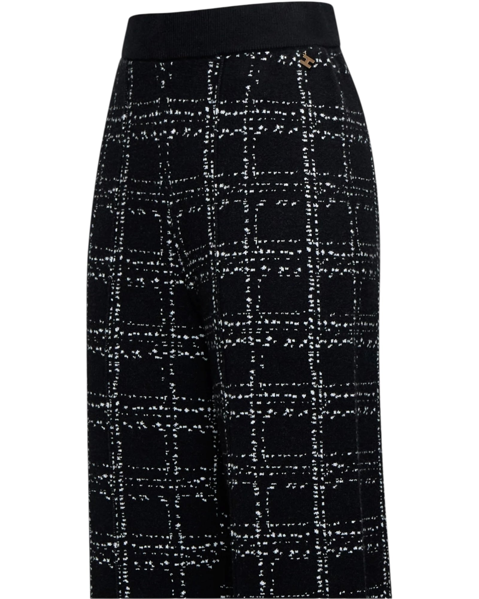 Μαύρο παντελόνι με σχέδιο σε αντίθεση HEIDDEGER