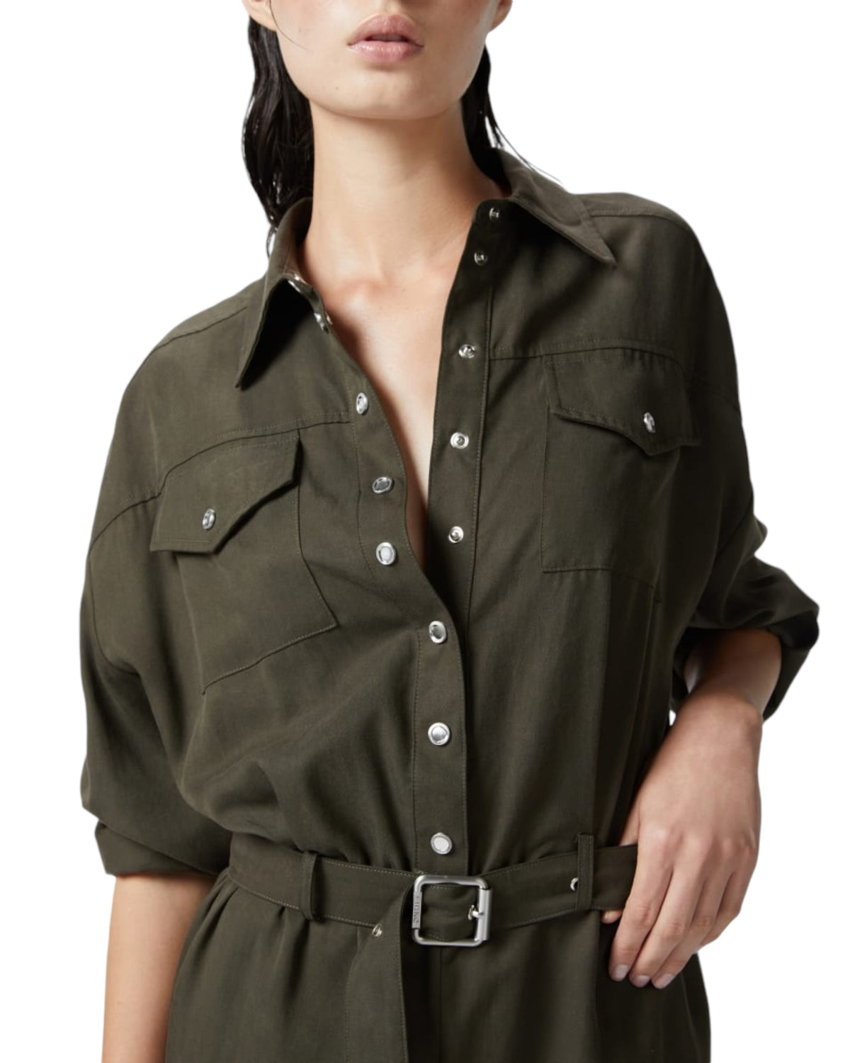 Φόρεμα Midi με ζώνη AFFETTATRICE