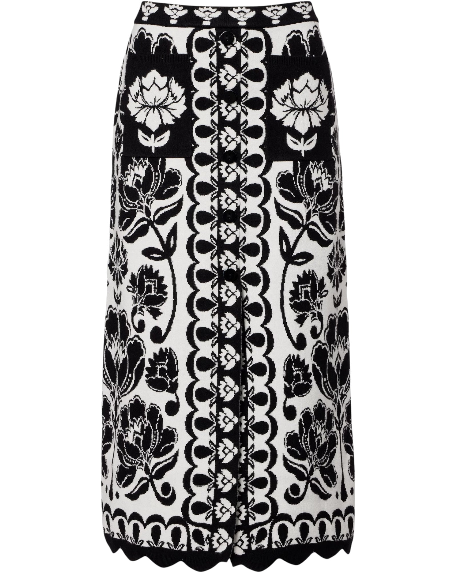 Φλοράλ ζακάρ φούστα με αραβικό σχέδιο και μίντι σχέδιο