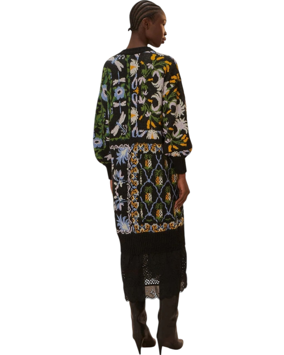 Ζακέτα Midi με winter garden print