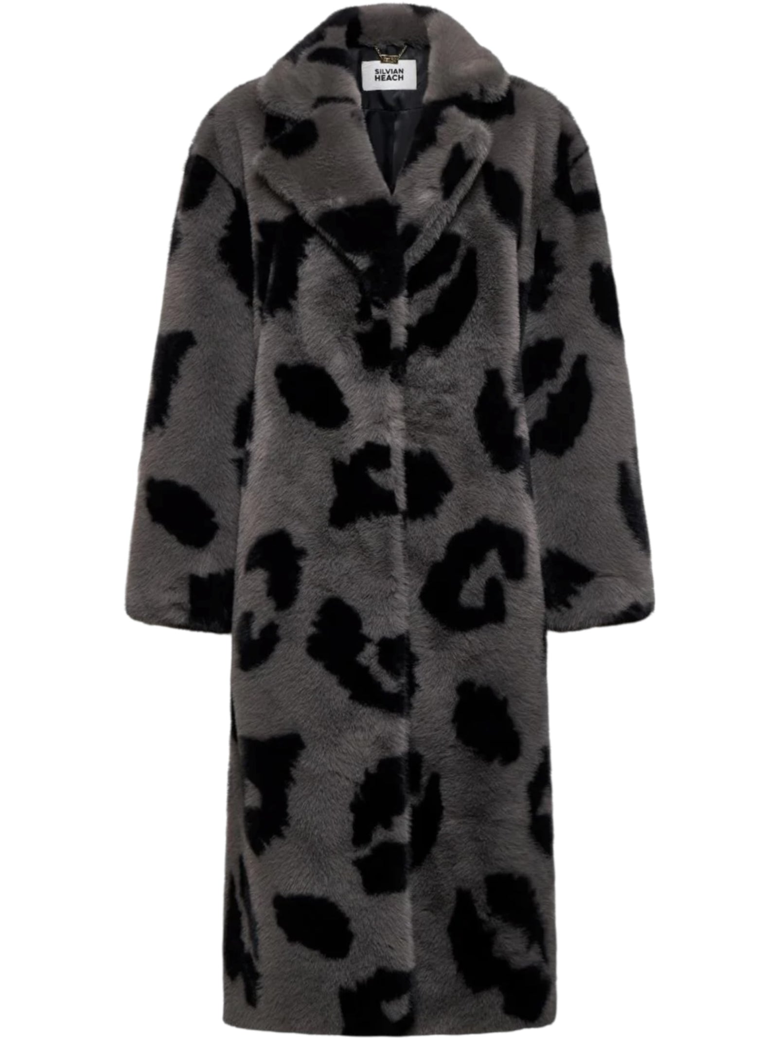 Μακρύ παλτό από οικολογική γούνα LEMOS